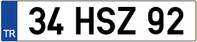 Truck License Plate
